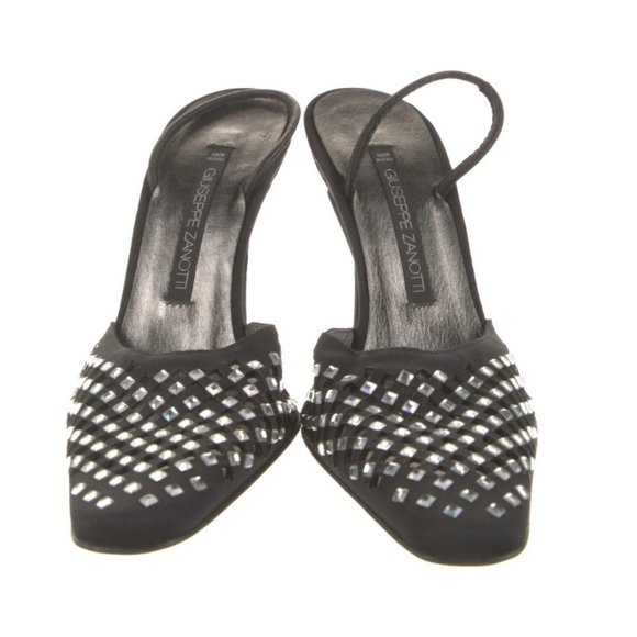 Giuseppe Zanotti Slingback Pumps BLINGED out  with Crystals Size 37.5EU - Picture 6 of 7